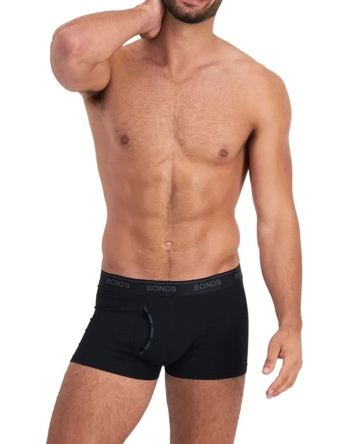 Bonds Guyfront Luxe Trunk 3 Pack in Nu Black