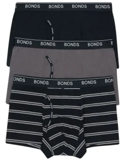 Bonds Guyfront Trunk 3 Pack in Stripe Zgw