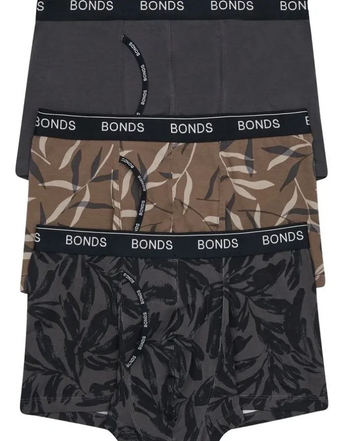Bonds Guyfront Trunk 3 Pack in Print Zgi