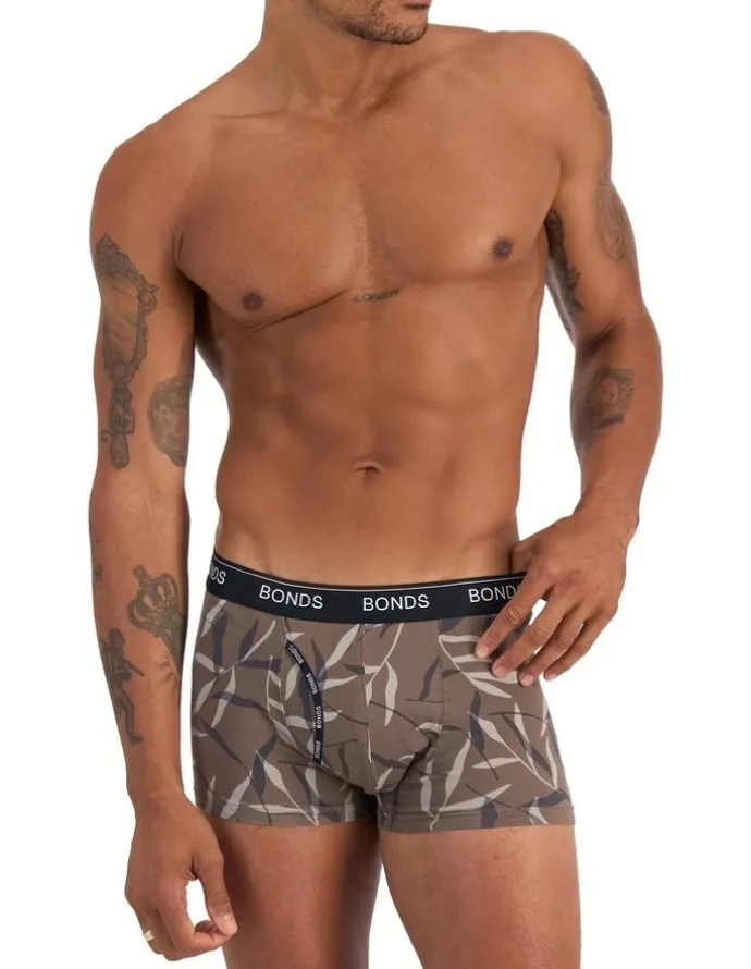 Bonds Guyfront Trunk 3 Pack in Print Zgi