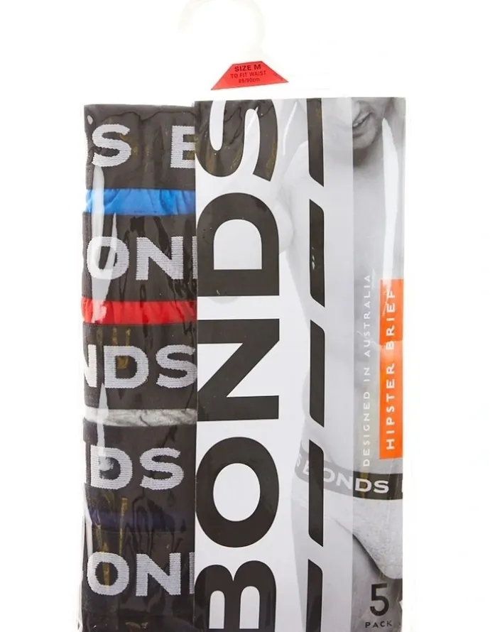 Bonds Hipster Brief 5 Pack in Multi