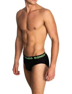 Bonds Hipster Brief 5 Pack in Black