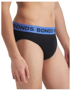 Bonds Hipster Brief Pack of 5 in Black