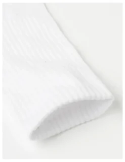 Bonds Logo Sports Crew Sock 3 Pack in White