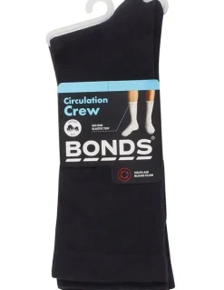 Bonds Mens Legendary Circulation Socks 2 Pack in Black