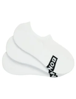 Bonds Mens Logo Light Sneaker Socks 4 Pack in White