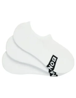 Bonds Mens Logo Sneaker Socks 3 Pack in White