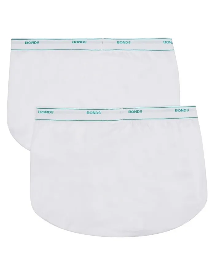 Bonds Support Brief 2 Pack in White