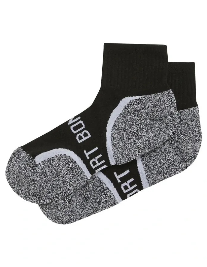 Bonds Ultimate Comfort Socks 1/4 Crew 3 Pack in Black