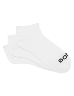 Bonds Value Cushioned Low Cut Socks 3 Pack in White