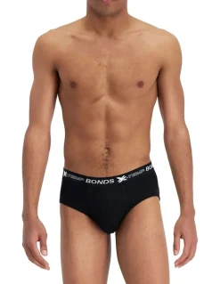 Bonds X-Temp Brief 4 Pack in Black