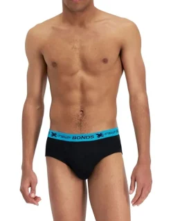 Bonds X-Temp Brief 4 Pack in Black