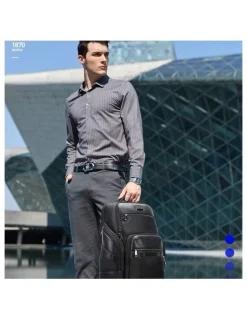 Bopai Anti-Theft Waterproof Laptop Backpack Travel Business Work Bag Black