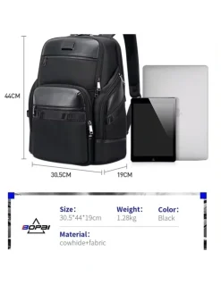 Bopai Anti-Theft Waterproof Laptop Backpack Travel Business Work Bag Black