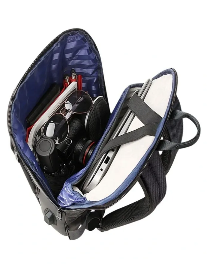 Bopai Anti-Theft Waterproof 15.6 Laptop Backpack Travel Business Work Bag Black