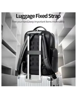 Bopai Anti-Theft Waterproof Laptop Backpack Travel Business Work Bag Black
