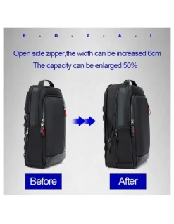 Bopai Bopai Anti-Theft Waterproof Laptop Backpack Travel Business Work Bag Black