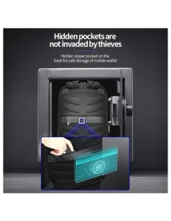Bopai Bopai Anti-Theft Waterproof Laptop Backpack Travel Business Work Bag Black
