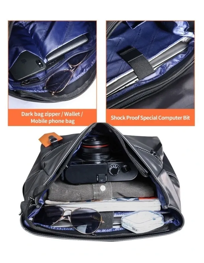 Bopai Bopai Waterproof 15.6 Laptop Backpack Travel Business Work Bag Blue