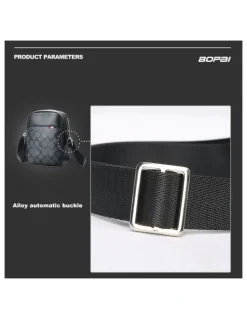 Bopai Bopai Waterproof Messenger Travel Work Bag Black