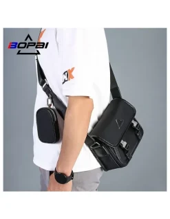 Bopai Bopai Waterproof Messenger Travel Work Bag Black