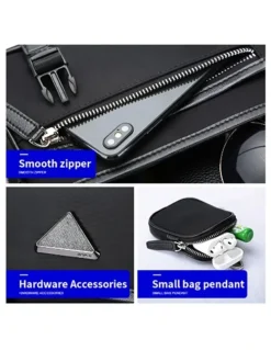 Bopai Bopai Waterproof Messenger Travel Work Bag Black