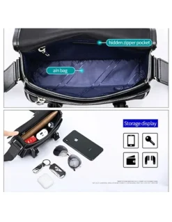 Bopai Bopai Waterproof Messenger Travel Work Bag Black