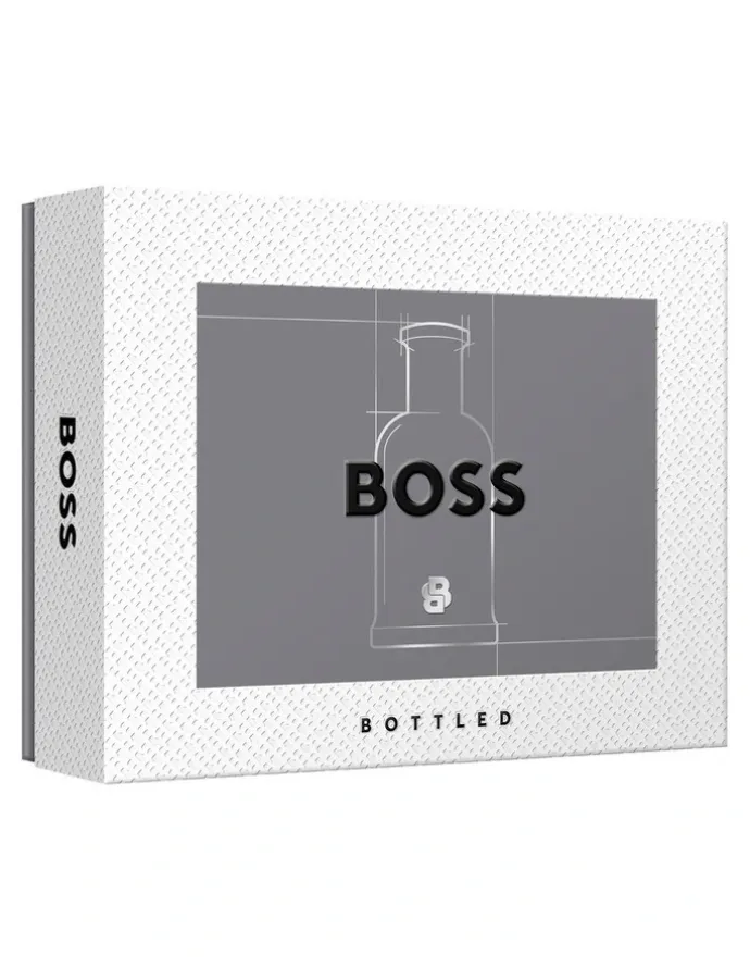 BOSS Bottled Eau de Toilette, Shower Gel, and Deodorant Stick for Men Trio Gift Set
