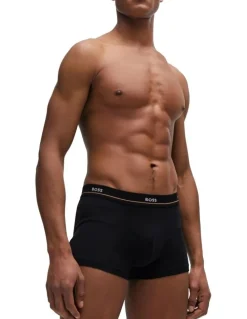 Boss Essential Trunks 5 Pack in Black