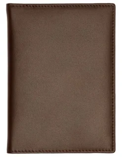 Boss Leather Card Holder Trifold in Smooth Brown