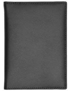 Boss Leather Passport Holder in Classic Smooth Black