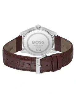 BOSS Principle Calfskin Watch in Brown