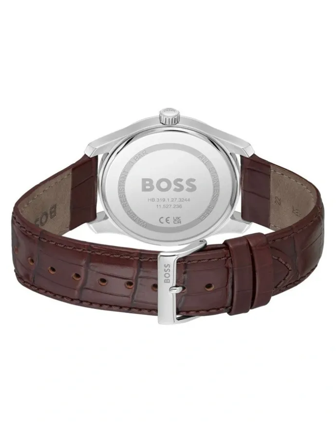 BOSS Principle Calfskin Watch in Brown