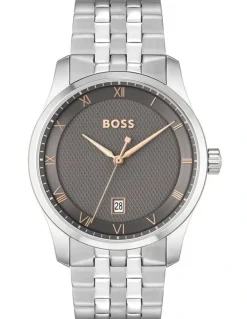 BOSS Principle Stainless Steel Watch in Grey