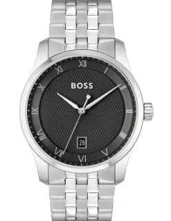 BOSS Principle Stainless Steel Watch in Black