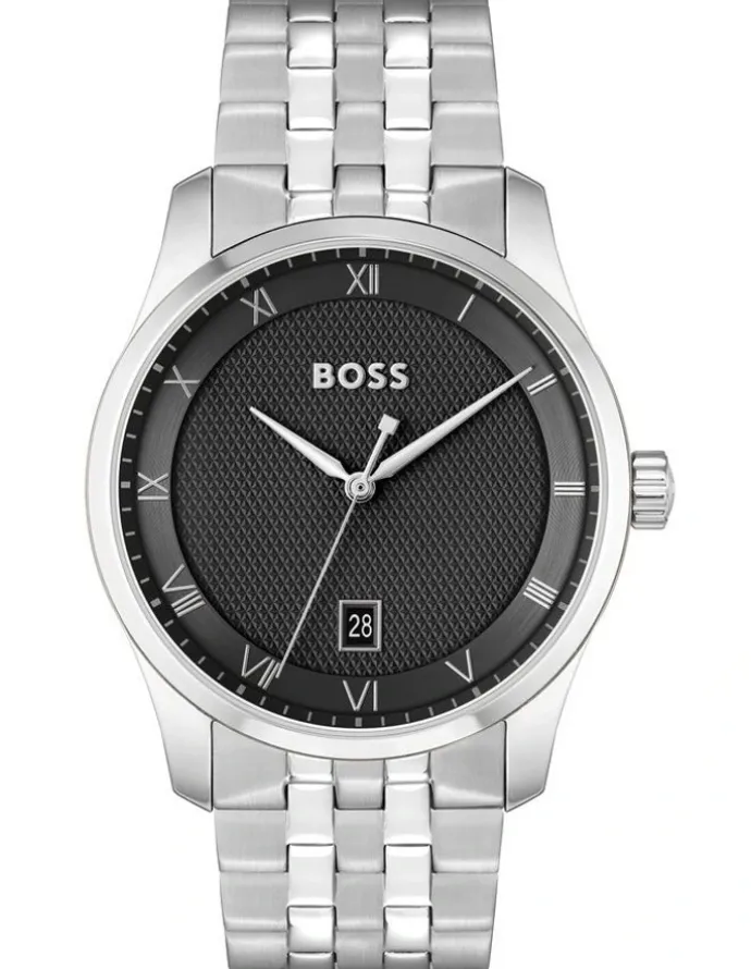 BOSS Principle Stainless Steel Watch in Black