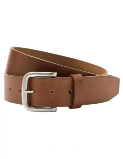Buckle Australian Made Slate Full Grain Buffalo 38mm Leather Belt in Tan
