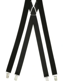 Buckle Plain Braces 25mm in Black