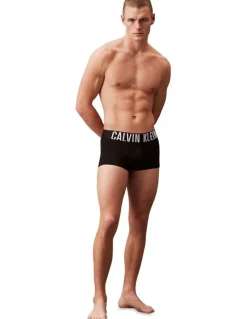 Calvin Klein 3 Pack Intense Power Micro Low Rise Trunks in Black