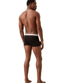 Calvin Klein Balance Cotton Stretch Trunks 3 Pack in Black