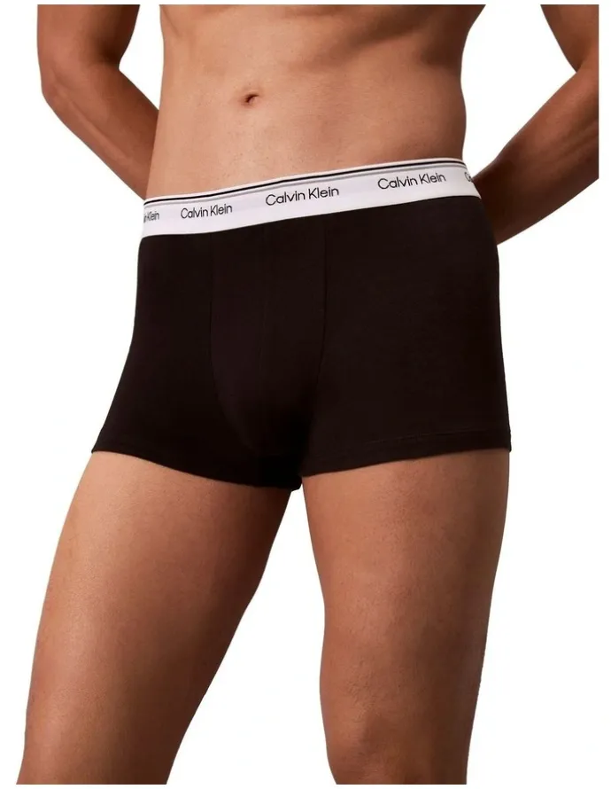 Calvin Klein Balance Cotton Stretch Trunks 3 Pack in Multi