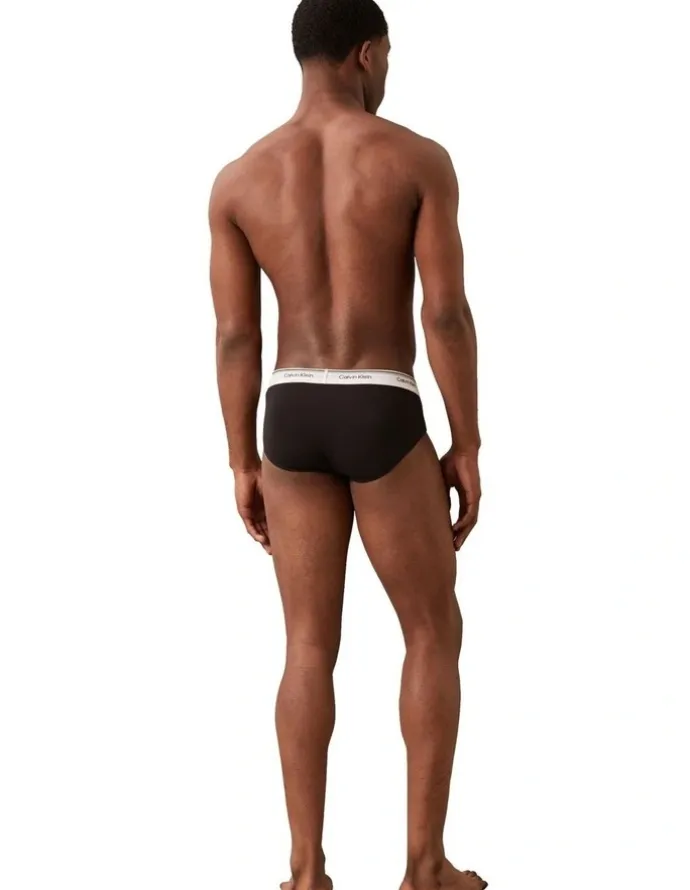Calvin Klein Balance Cotton Stretch Briefs 3 Pack in Black