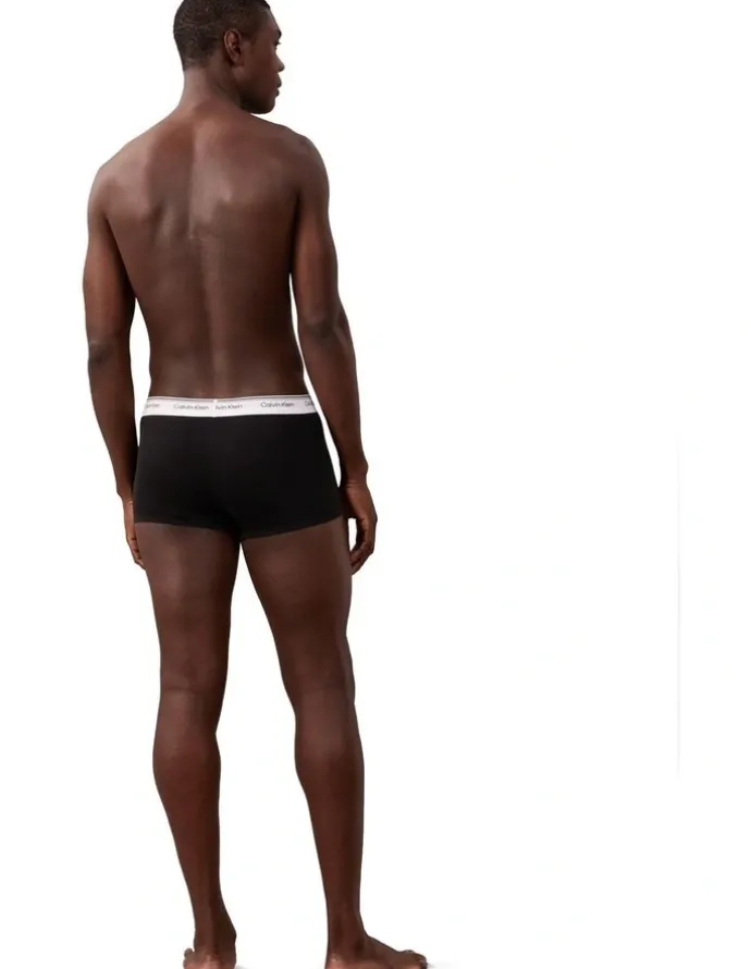 Calvin Klein Balance Cotton Stretch Low Rise Trunks 3 Pack in Multi