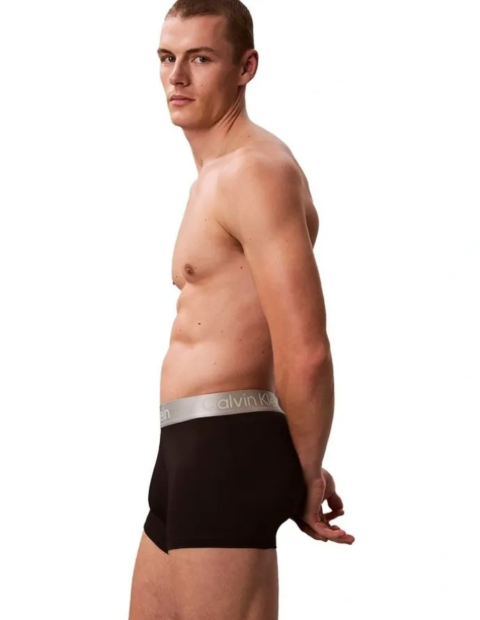 Calvin Klein Brushed Micro Trunks 3 Pack in Multi
