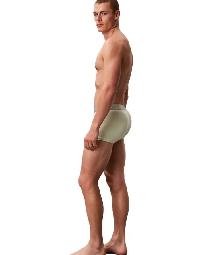 Calvin Klein Brushed Micro Trunks 3 Pack in Multi