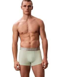Calvin Klein Brushed Micro Trunks 3 Pack in Multi