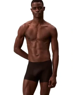 Calvin Klein CK Black Invisible Mesh Trunks in Black