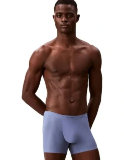 Calvin Klein CK Black Invisible Mesh Trunks in Blue