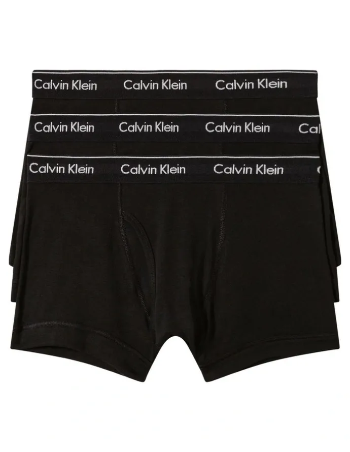 Calvin Klein Classics Cotton Trunks 3 Pack in Black