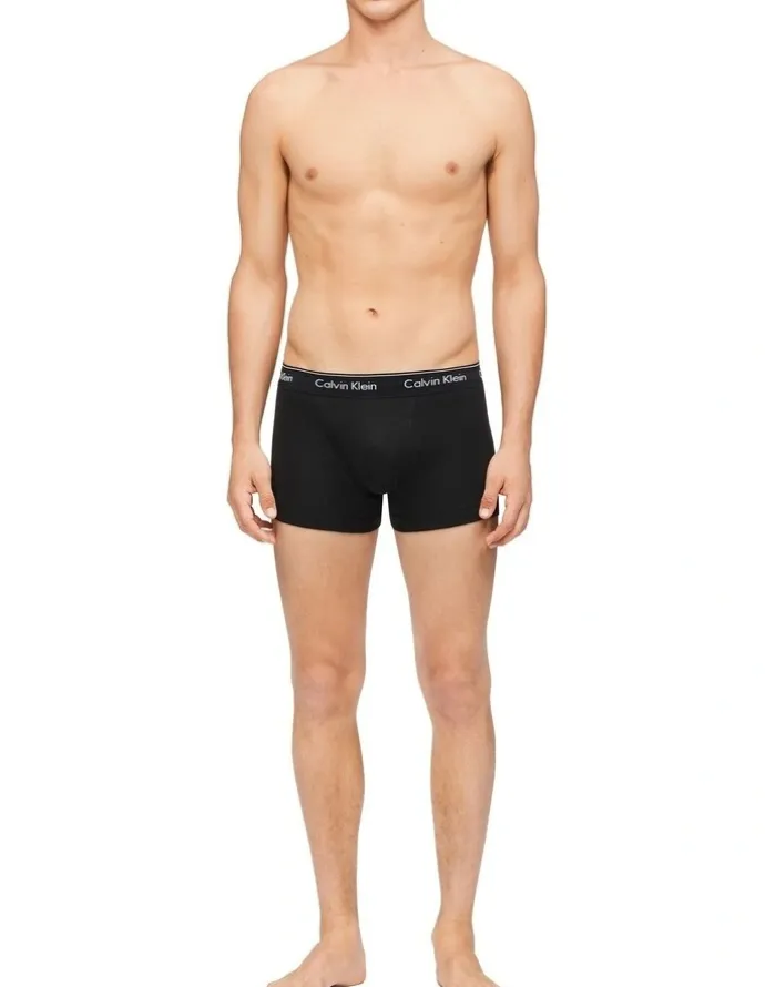 Calvin Klein Classics Cotton Trunks 3 Pack in Black